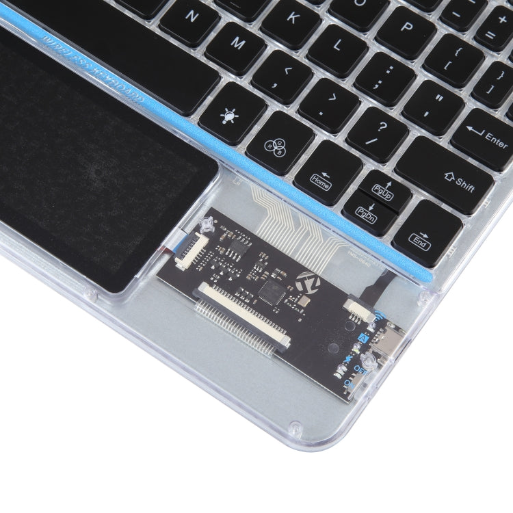 X11-AS 10 inch Tablet Universal Transparent Backlit Touch Keyboard Compatible For iOS&Android&Windows System
