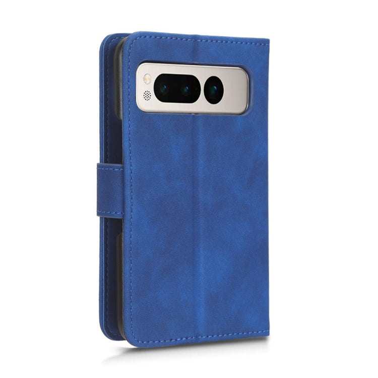 For Google Pixel Fold Skin Feel Magnetic Flip Leather Phone Case