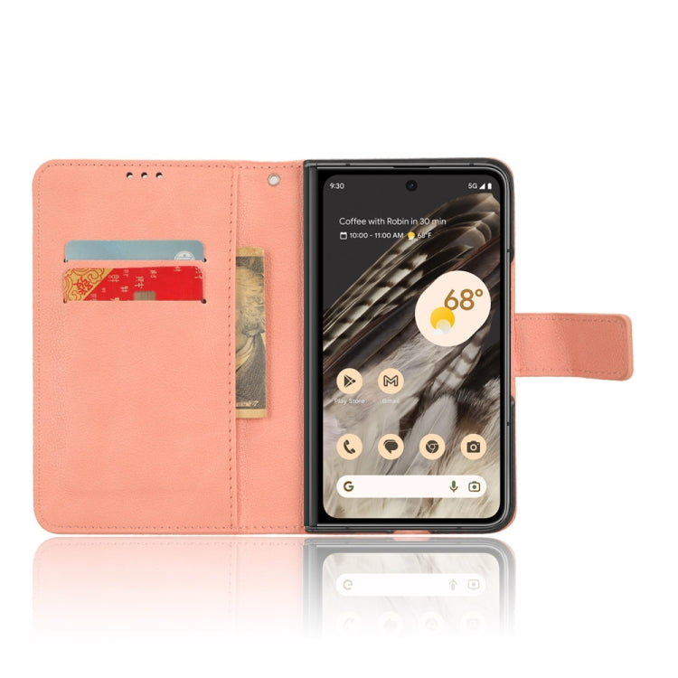 For Google Pixel Fold Lamb Texture Leather Phone Case