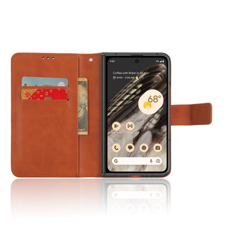 For Google Pixel Fold Lamb Texture Leather Phone Case