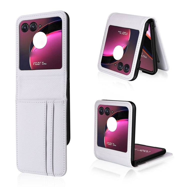 For Motorola Moto Razr 40 Ultra Card Slot PU Leather PC Phone Case