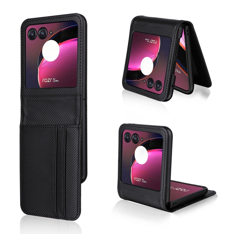 For Motorola Moto Razr 40 Ultra Card Slot PU Leather PC Phone Case