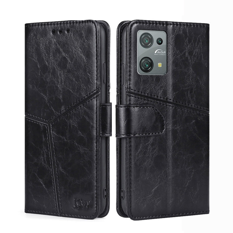 For Blackview Oscal C30 Geometric Stitching Leather Phone Case