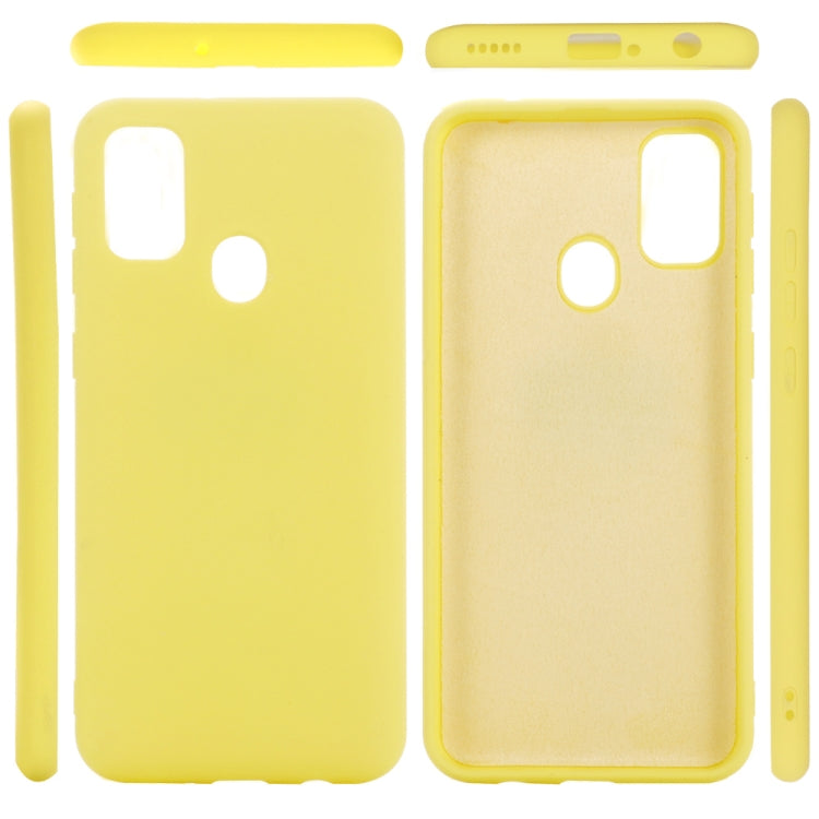 For Huawei P smart 2020 Pure Color Liquid Silicone Shockproof Full Coverage Case