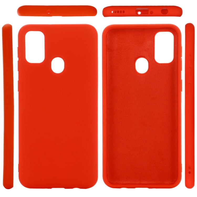 For Huawei P smart 2020 Pure Color Liquid Silicone Shockproof Full Coverage Case