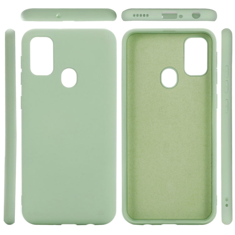 For Huawei P smart 2020 Pure Color Liquid Silicone Shockproof Full Coverage Case