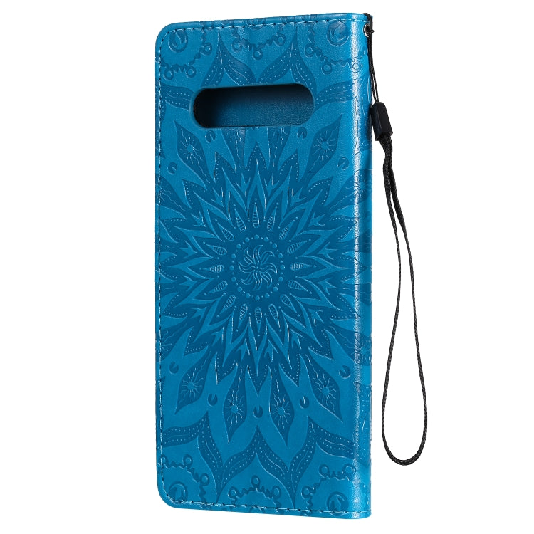 For LG V60 ThinQ 5G Embossed Sunflower Pattern Horizontal Flip PU Leather Case with Holder & Card Slots & Wallet & Lanyard