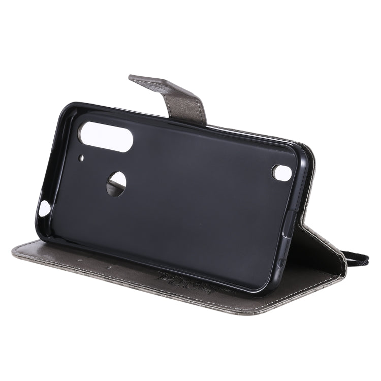 For Motorola Moto G8 Power Lite Embossed Sunflower Pattern Horizontal Flip PU Leather Case with Holder & Card Slots & Wallet & Lanyard