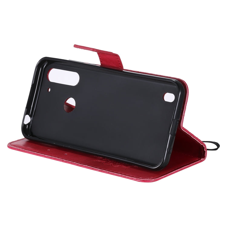 For Motorola Moto G8 Power Lite Embossed Sunflower Pattern Horizontal Flip PU Leather Case with Holder & Card Slots & Wallet & Lanyard