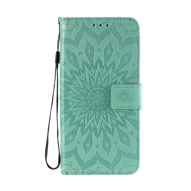 For Motorola Moto G Power Embossed Sunflower Pattern Horizontal Flip PU Leather Case with Holder & Card Slots & Wallet & Lanyard