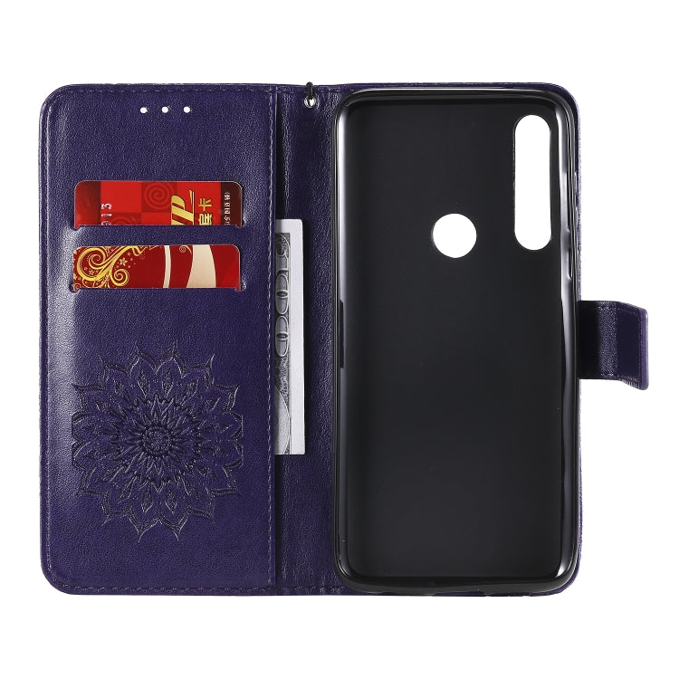 For Motorola Moto G Power Embossed Sunflower Pattern Horizontal Flip PU Leather Case with Holder & Card Slots & Wallet & Lanyard