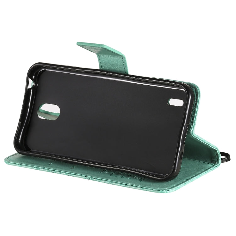 For Nokia 1.3 Embossed Sunflower Pattern Horizontal Flip PU Leather Case with Holder & Card Slots & Wallet & Lanyard