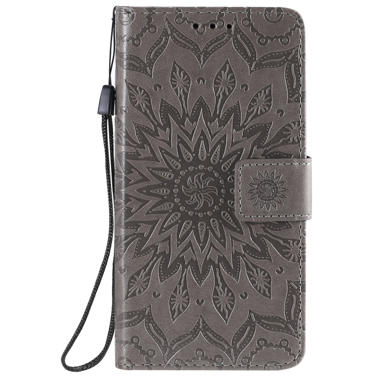 For Nokia 1.3 Embossed Sunflower Pattern Horizontal Flip PU Leather Case with Holder & Card Slots & Wallet & Lanyard