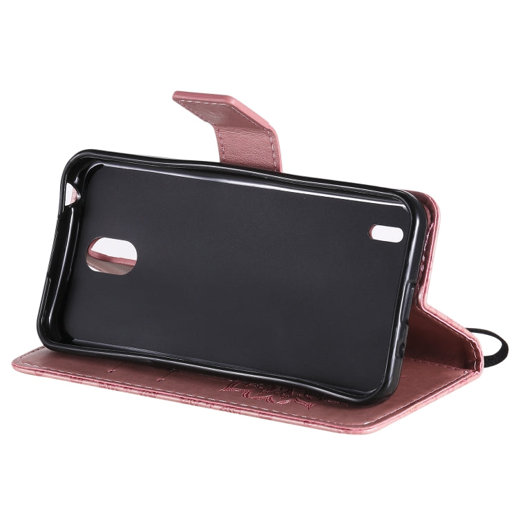 For Nokia 1.3 Embossed Sunflower Pattern Horizontal Flip PU Leather Case with Holder & Card Slots & Wallet & Lanyard