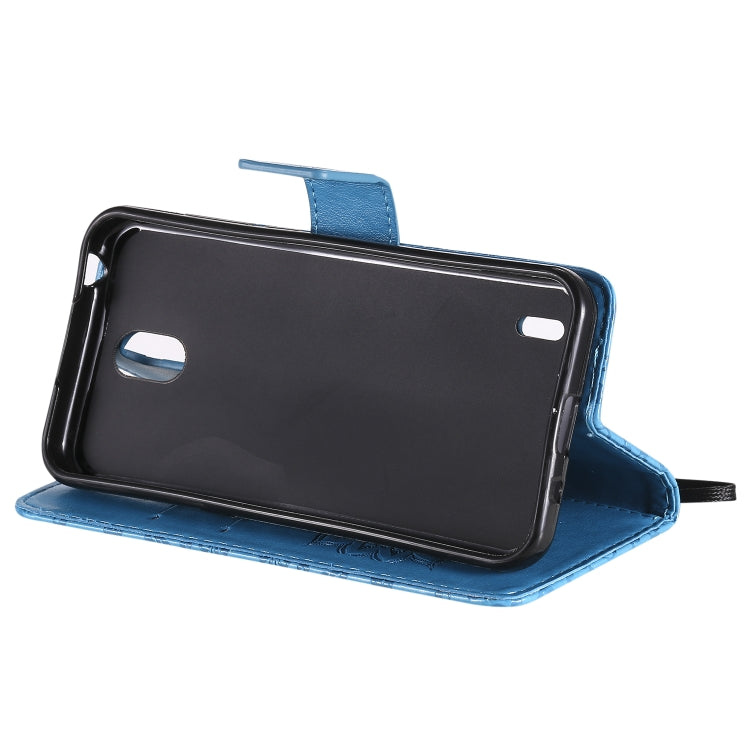 For Nokia 1.3 Embossed Sunflower Pattern Horizontal Flip PU Leather Case with Holder & Card Slots & Wallet & Lanyard