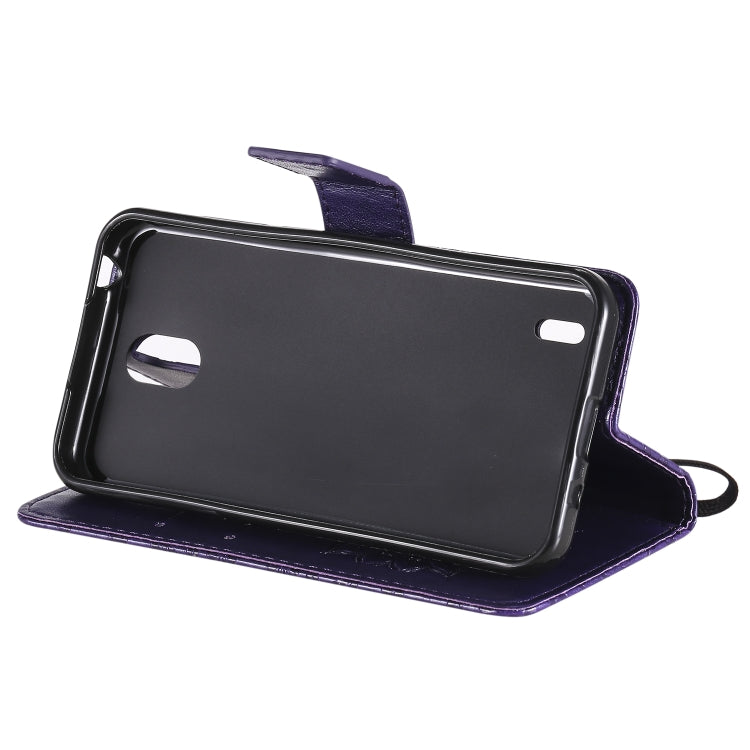 For Nokia 1.3 Embossed Sunflower Pattern Horizontal Flip PU Leather Case with Holder & Card Slots & Wallet & Lanyard