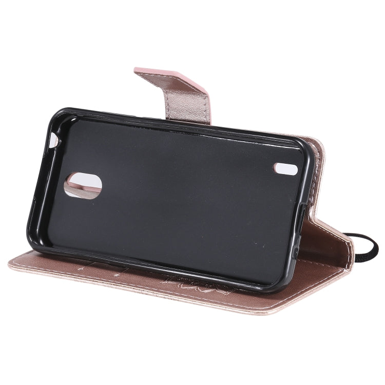 For Nokia 1.3 Embossed Sunflower Pattern Horizontal Flip PU Leather Case with Holder & Card Slots & Wallet & Lanyard