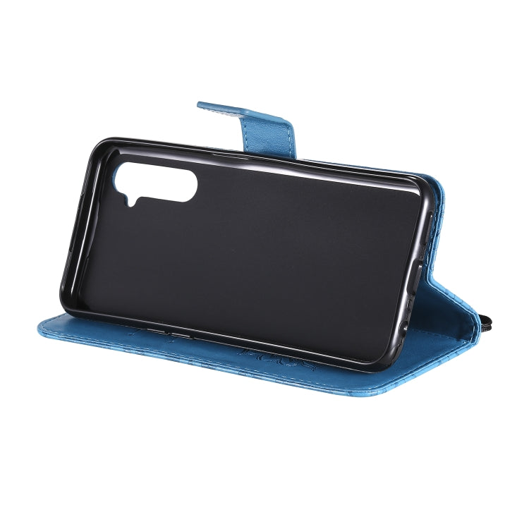 For OPPO Realme 6 Embossed Sunflower Pattern Horizontal Flip PU Leather Case with Holder & Card Slots & Wallet & Lanyard