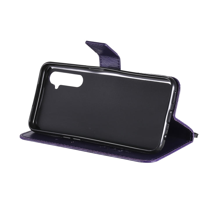 For OPPO Realme 6 Embossed Sunflower Pattern Horizontal Flip PU Leather Case with Holder & Card Slots & Wallet & Lanyard