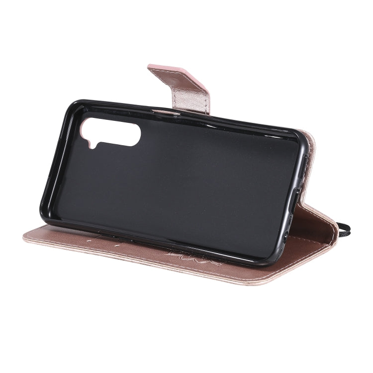 For OPPO Realme 6 Embossed Sunflower Pattern Horizontal Flip PU Leather Case with Holder & Card Slots & Wallet & Lanyard