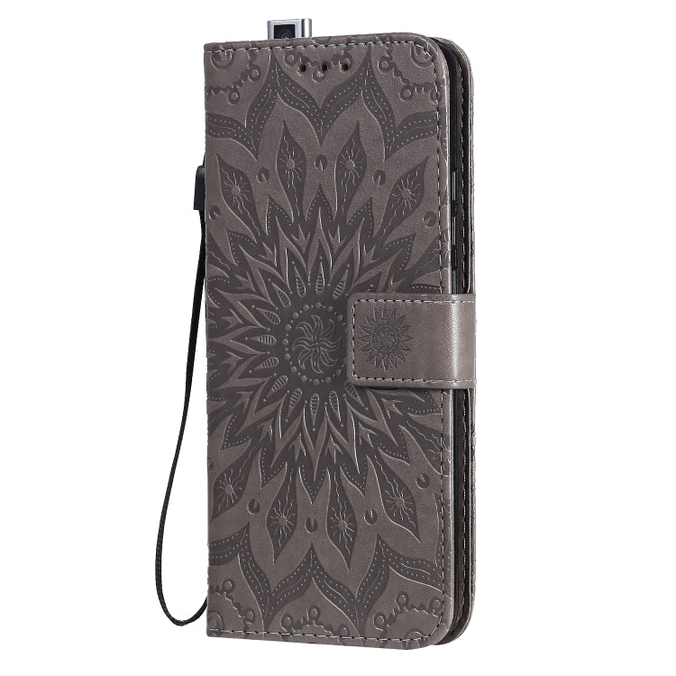 For Xiaomi Redmi K30 Pro Embossed Sunflower Pattern Horizontal Flip PU Leather Case with Holder & Card Slots & Wallet & Lanyard