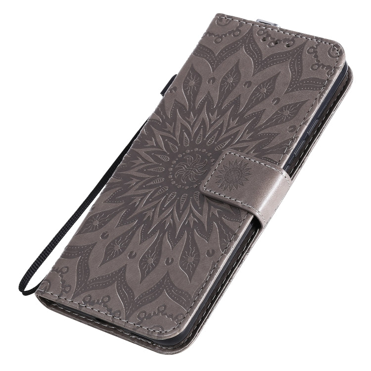 For Xiaomi Redmi K30 Pro Embossed Sunflower Pattern Horizontal Flip PU Leather Case with Holder & Card Slots & Wallet & Lanyard