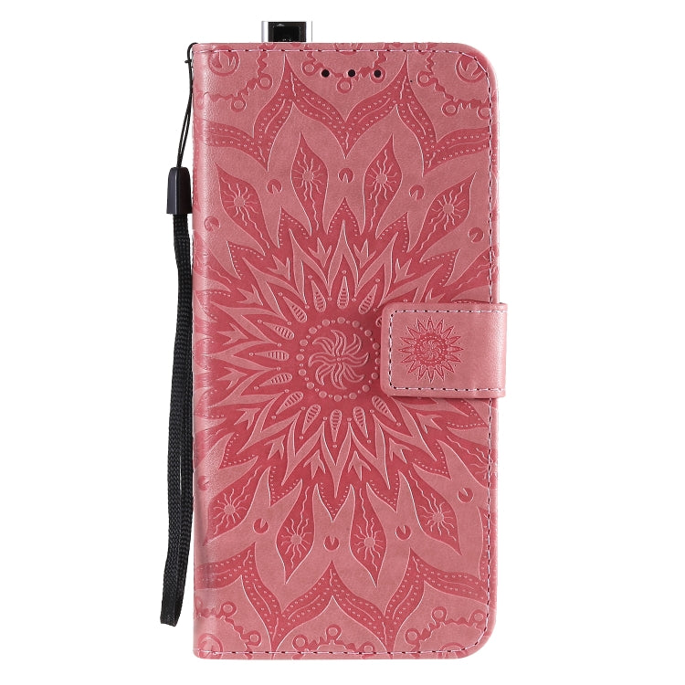 For Xiaomi Redmi K30 Pro Embossed Sunflower Pattern Horizontal Flip PU Leather Case with Holder & Card Slots & Wallet & Lanyard