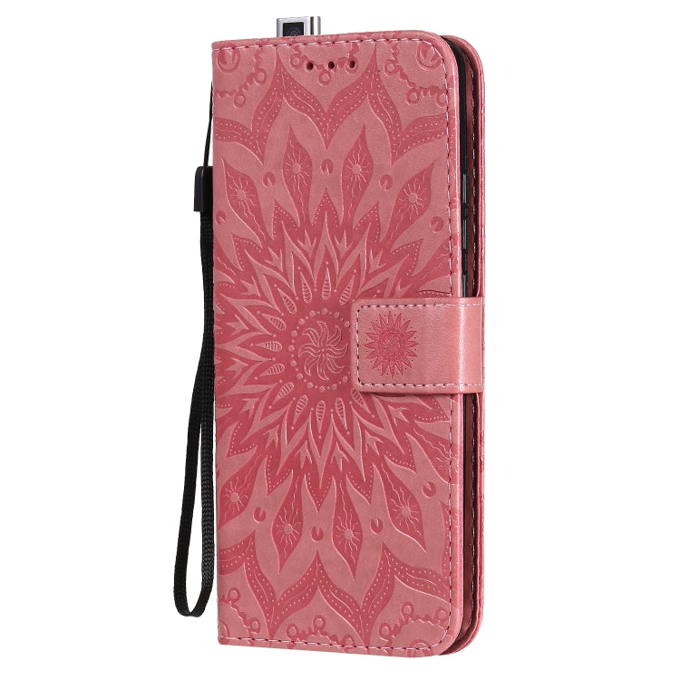 For Xiaomi Redmi K30 Pro Embossed Sunflower Pattern Horizontal Flip PU Leather Case with Holder & Card Slots & Wallet & Lanyard