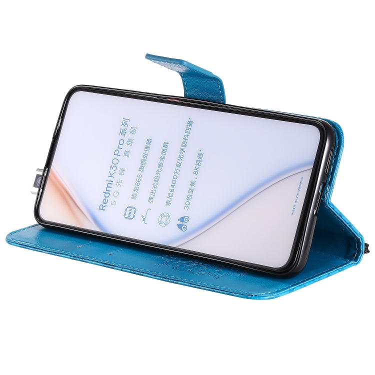 For Xiaomi Redmi K30 Pro Embossed Sunflower Pattern Horizontal Flip PU Leather Case with Holder & Card Slots & Wallet & Lanyard