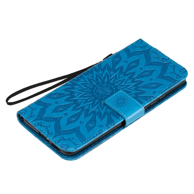 For Xiaomi Redmi K30 Pro Embossed Sunflower Pattern Horizontal Flip PU Leather Case with Holder & Card Slots & Wallet & Lanyard