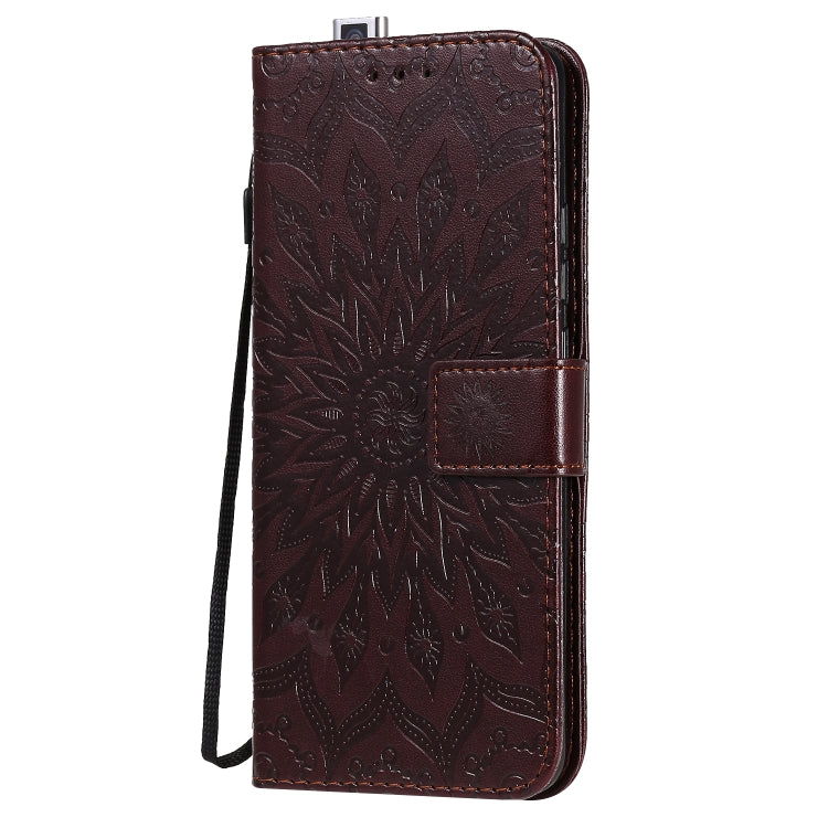 For Xiaomi Redmi K30 Pro Embossed Sunflower Pattern Horizontal Flip PU Leather Case with Holder & Card Slots & Wallet & Lanyard