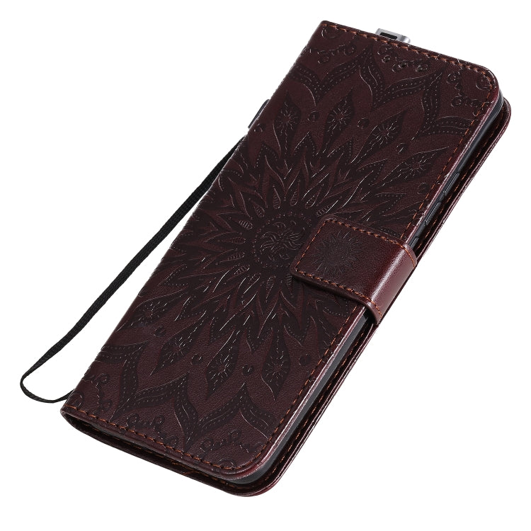 For Xiaomi Redmi K30 Pro Embossed Sunflower Pattern Horizontal Flip PU Leather Case with Holder & Card Slots & Wallet & Lanyard