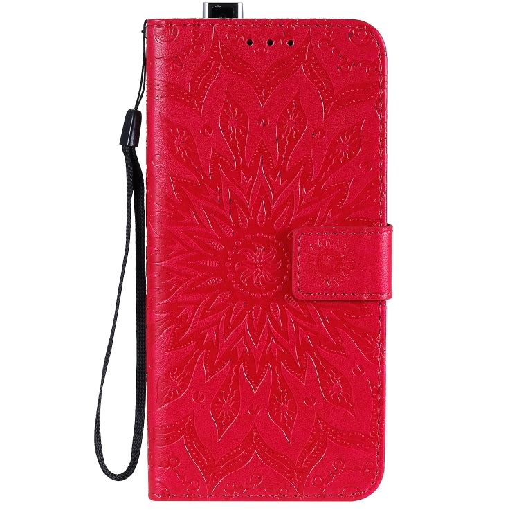 For Xiaomi Redmi K30 Pro Embossed Sunflower Pattern Horizontal Flip PU Leather Case with Holder & Card Slots & Wallet & Lanyard