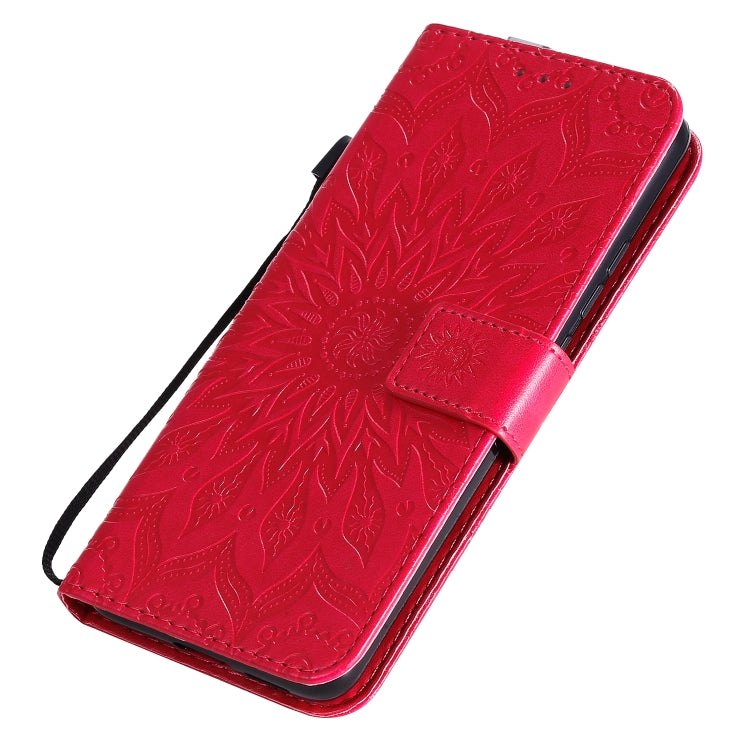 For Xiaomi Redmi K30 Pro Embossed Sunflower Pattern Horizontal Flip PU Leather Case with Holder & Card Slots & Wallet & Lanyard