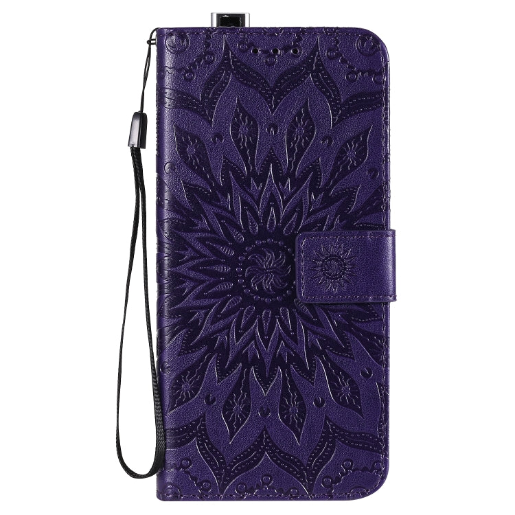 For Xiaomi Redmi K30 Pro Embossed Sunflower Pattern Horizontal Flip PU Leather Case with Holder & Card Slots & Wallet & Lanyard
