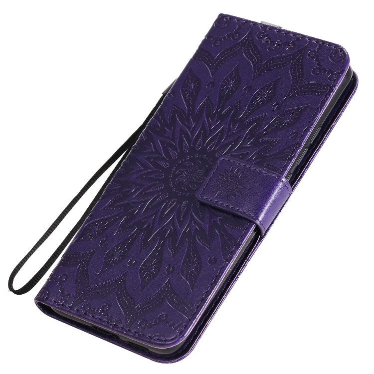 For Xiaomi Redmi K30 Pro Embossed Sunflower Pattern Horizontal Flip PU Leather Case with Holder & Card Slots & Wallet & Lanyard
