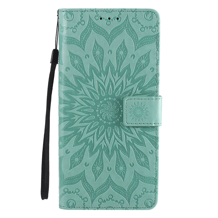 For Xiaomi Redmi Note 9 Pro Embossed Sunflower Pattern Horizontal Flip PU Leather Case with Holder & Card Slots & Wallet & Lanyard