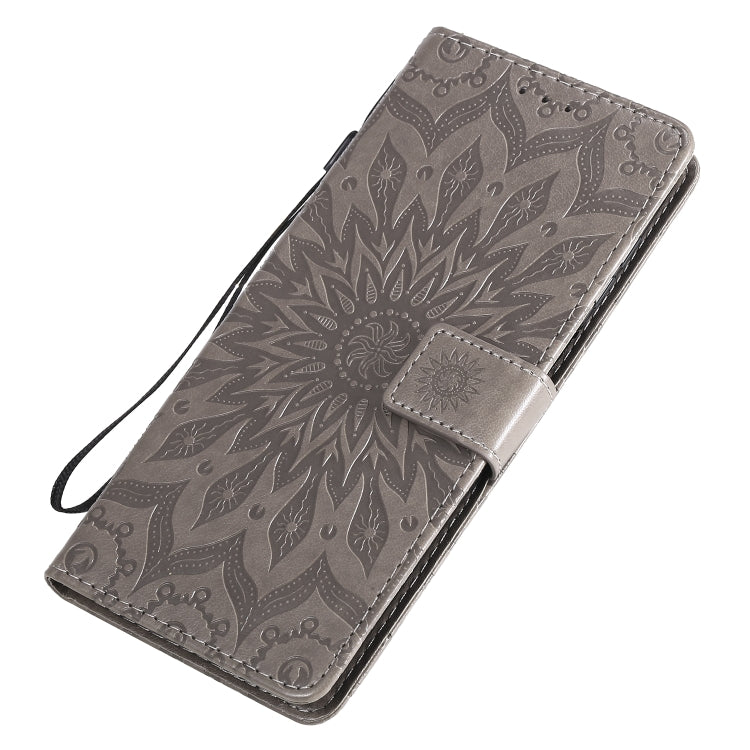 For Xiaomi Redmi Note 9 Pro Embossed Sunflower Pattern Horizontal Flip PU Leather Case with Holder & Card Slots & Wallet & Lanyard