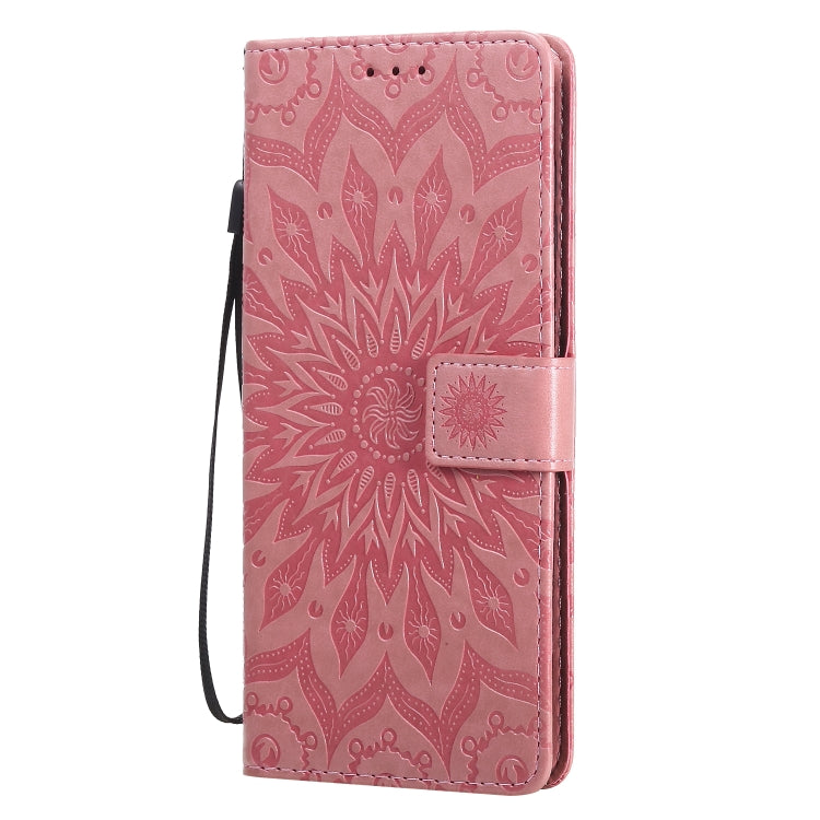 For Xiaomi Redmi Note 9 Pro Embossed Sunflower Pattern Horizontal Flip PU Leather Case with Holder & Card Slots & Wallet & Lanyard