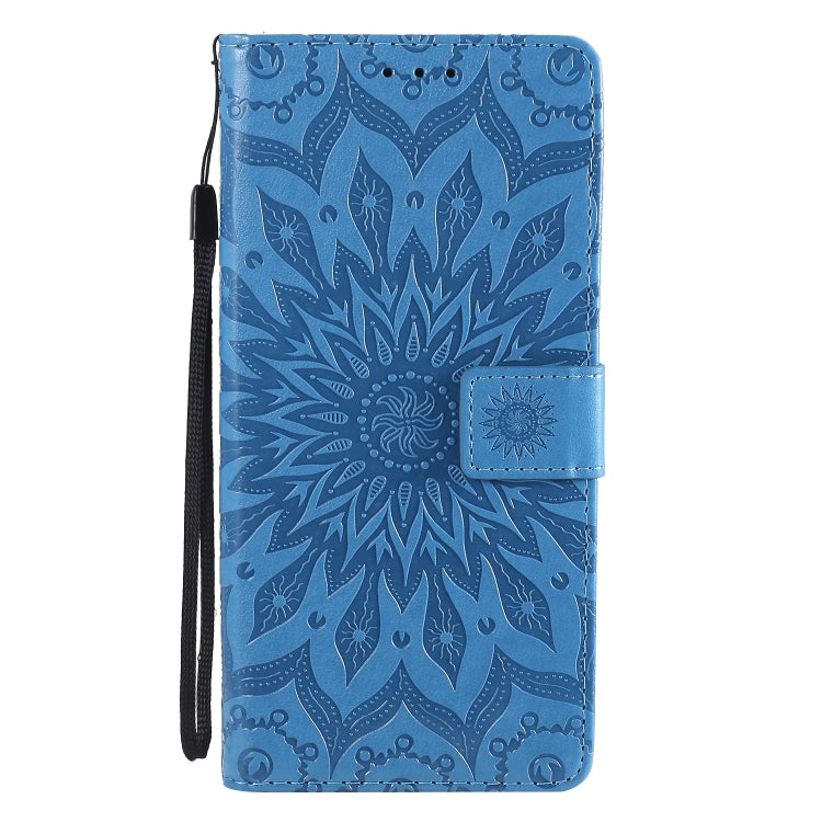 For Xiaomi Redmi Note 9 Pro Embossed Sunflower Pattern Horizontal Flip PU Leather Case with Holder & Card Slots & Wallet & Lanyard