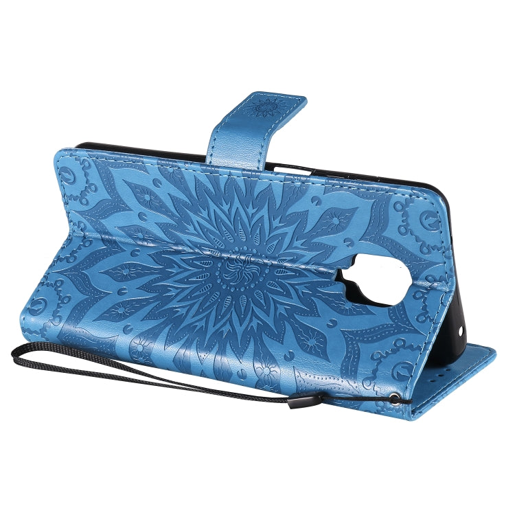 For Xiaomi Redmi Note 9 Pro Embossed Sunflower Pattern Horizontal Flip PU Leather Case with Holder & Card Slots & Wallet & Lanyard