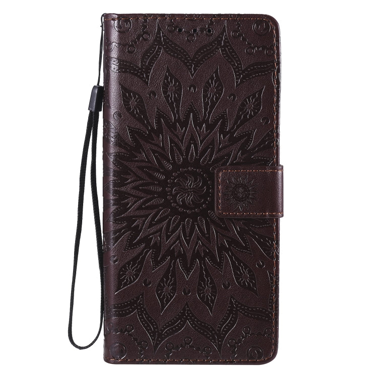 For Xiaomi Redmi Note 9 Pro Embossed Sunflower Pattern Horizontal Flip PU Leather Case with Holder & Card Slots & Wallet & Lanyard