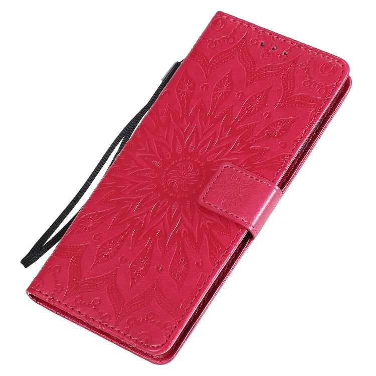 For Xiaomi Redmi Note 9 Pro Embossed Sunflower Pattern Horizontal Flip PU Leather Case with Holder & Card Slots & Wallet & Lanyard