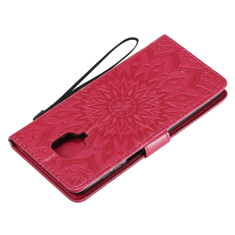For Xiaomi Redmi Note 9 Pro Embossed Sunflower Pattern Horizontal Flip PU Leather Case with Holder & Card Slots & Wallet & Lanyard