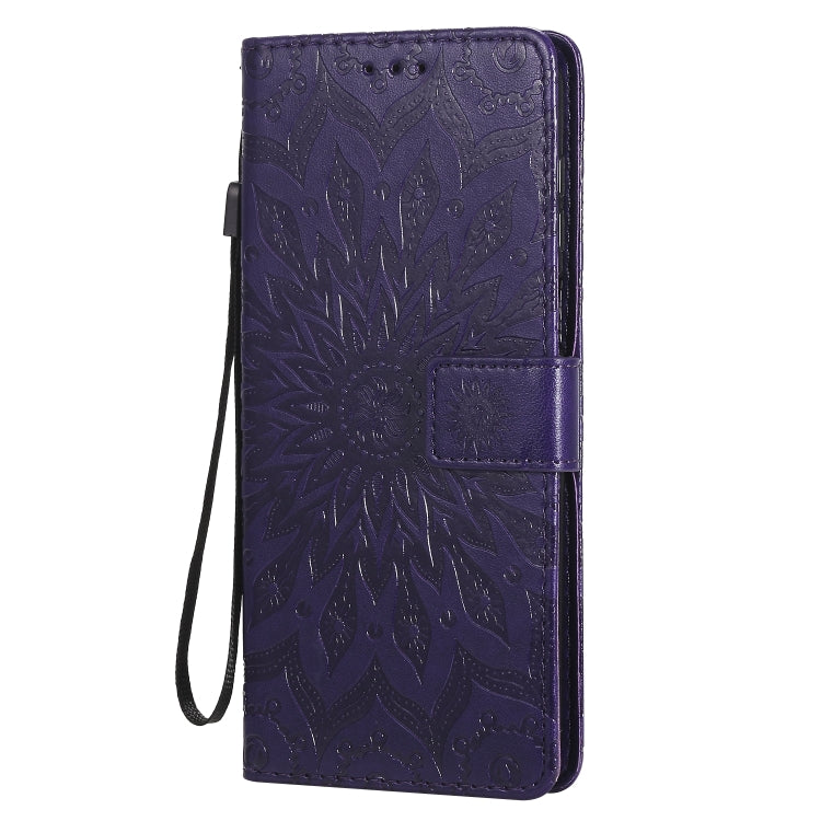 For Xiaomi Redmi Note 9 Pro Embossed Sunflower Pattern Horizontal Flip PU Leather Case with Holder & Card Slots & Wallet & Lanyard