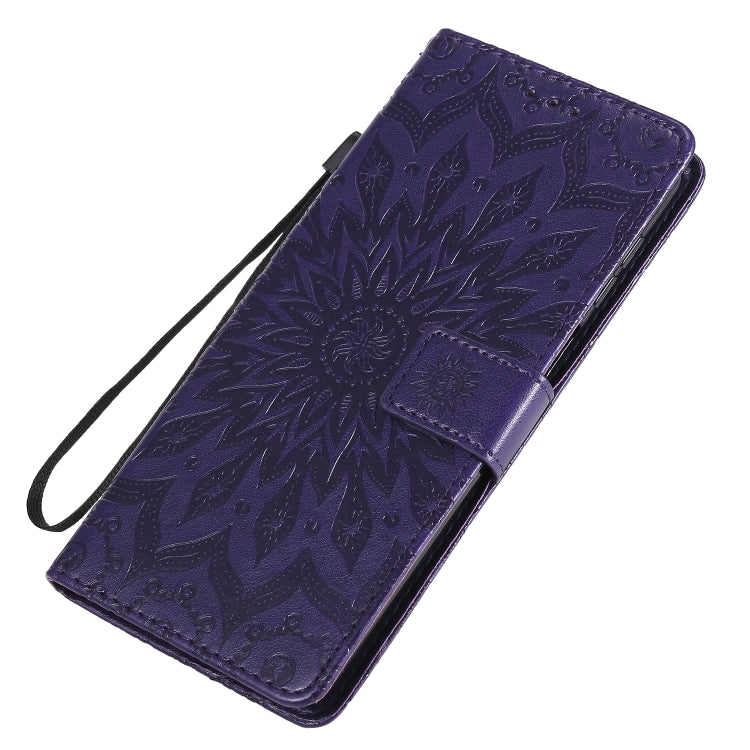 For Xiaomi Redmi Note 9 Pro Embossed Sunflower Pattern Horizontal Flip PU Leather Case with Holder & Card Slots & Wallet & Lanyard