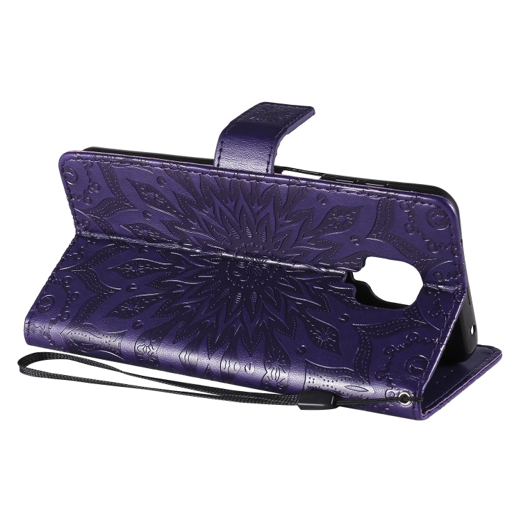 For Xiaomi Redmi Note 9 Pro Embossed Sunflower Pattern Horizontal Flip PU Leather Case with Holder & Card Slots & Wallet & Lanyard