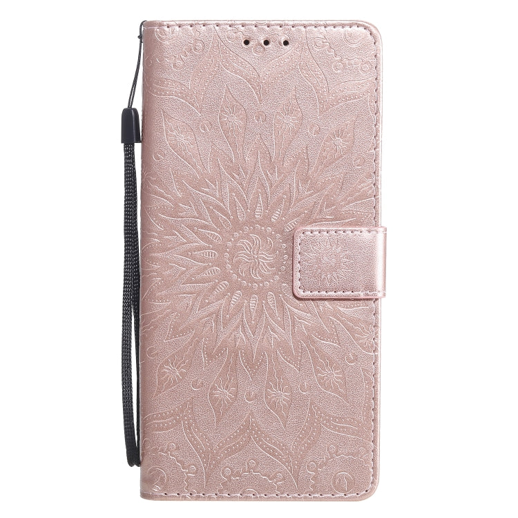 For Xiaomi Redmi Note 9 Pro Embossed Sunflower Pattern Horizontal Flip PU Leather Case with Holder & Card Slots & Wallet & Lanyard