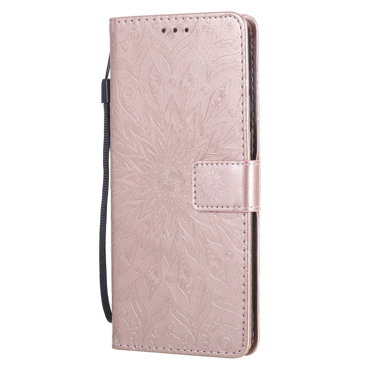 For Xiaomi Redmi Note 9 Pro Embossed Sunflower Pattern Horizontal Flip PU Leather Case with Holder & Card Slots & Wallet & Lanyard