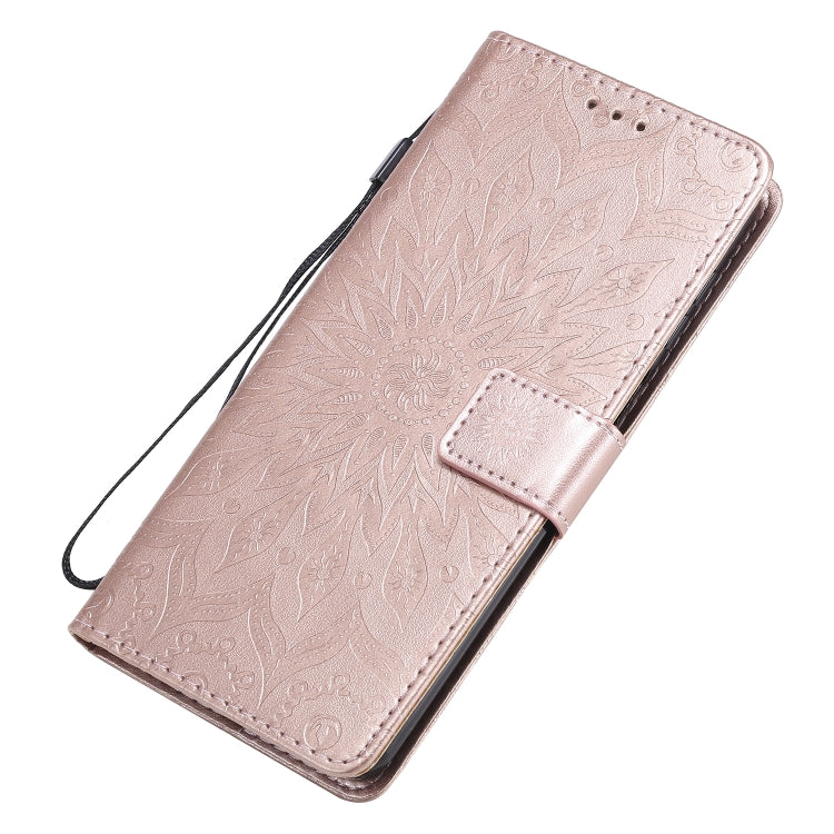 For Xiaomi Redmi Note 9 Pro Embossed Sunflower Pattern Horizontal Flip PU Leather Case with Holder & Card Slots & Wallet & Lanyard